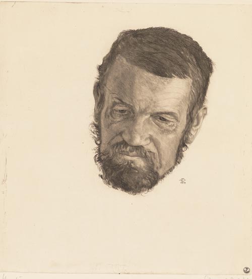 Edoardo del Neri, Studio di testa, 1913