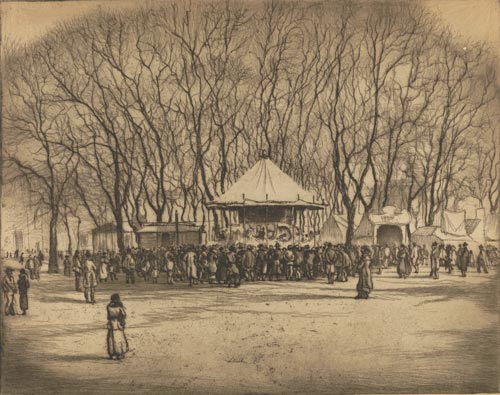  Giannino Marchig, La giostra, 1919