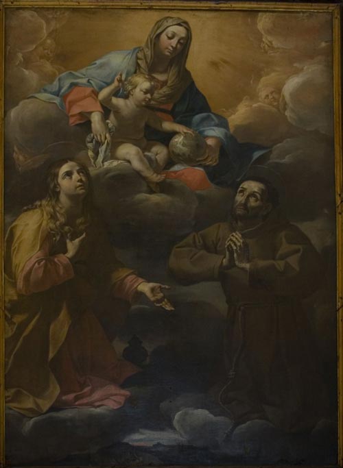 Giusppe Puglia, Madonna col Bambino adorata dai Santi Francesco e Maddalena