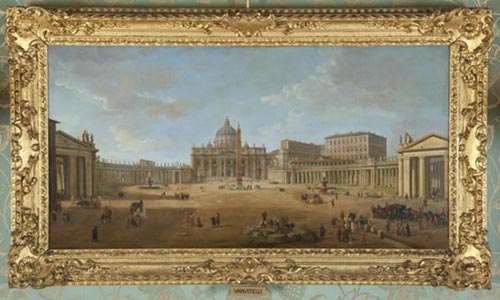 G. van Wittel Basilica e Piazza San Pietro, XVII secolo Olio su tela, 74x127 cm Norfolk, Holkham Hall