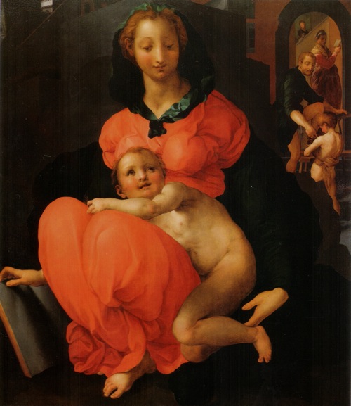 Pittore fiorentino da Pontormo, Madonna con il Bambino detta Madonna del libro
