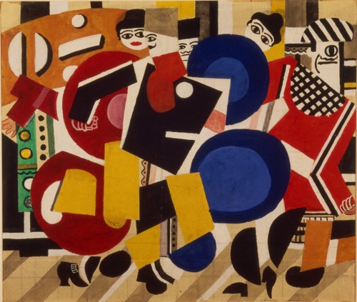 Fernand Léger Design per il sipario del balletto “Pista da pattinaggio” (Curtain design for the ballet Skating Rink), 1922,