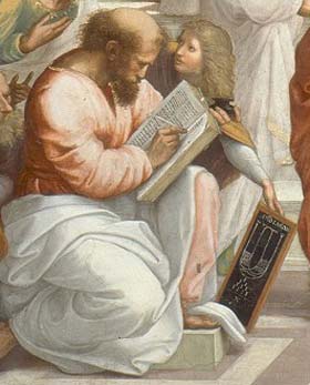 Anassagora-e-pitagora particolare-della-scuola-di-atene