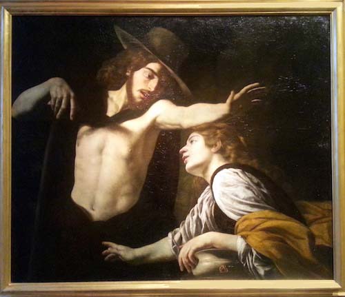Battistello Caracciolo, Cristo e la Maddalena (Noli me tangere), 1618,