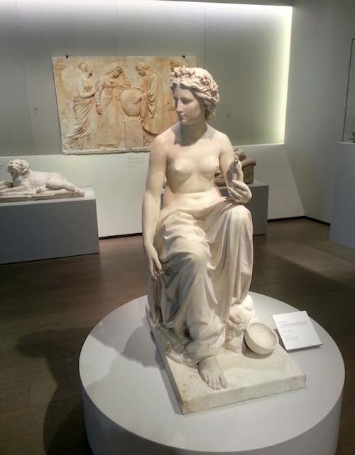 Lorenzo Bartolini, La Filatrice nell'attuale allestimento del terzo piano, 1847ca,