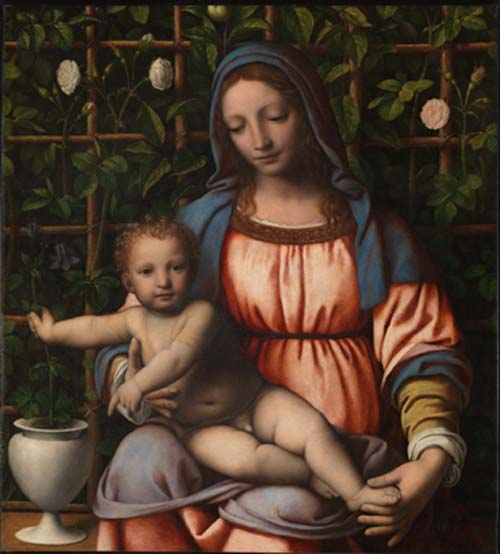 1 bernardino luini madonna del roseto