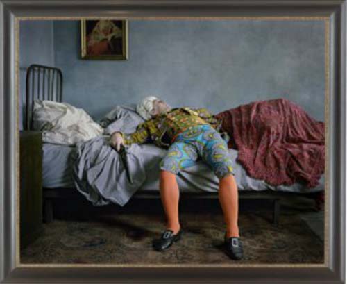 Yinka shonibare fake death pictures the suicide monet 2011