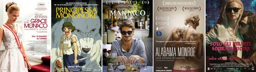 Locandine di film in programmazione per la Festa del Cinema: