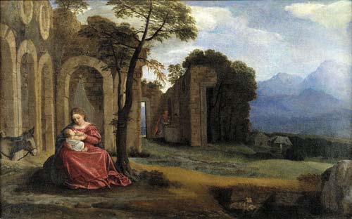 3 giovan girolamo savoldo riposo durante la fuga in egitto