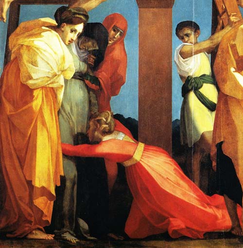 4 rosso fiorentino deposizione particolare della madonna con le pie donne