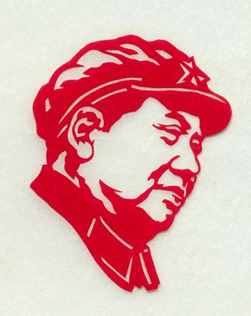 2 jianzhi mao tse-tung carta ritagliata 25