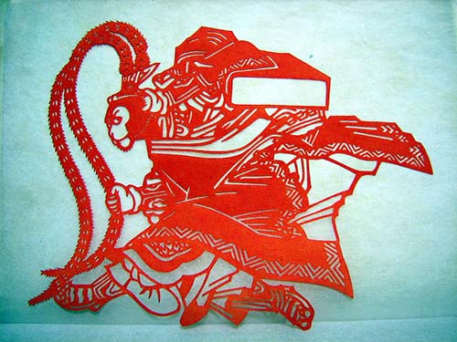 3 jianzhi esempio di carta ritagliata cinese