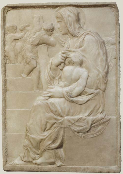 Michelangelo Madonna della scala 1490 circa Marmo; cm 56,7 x 40,1