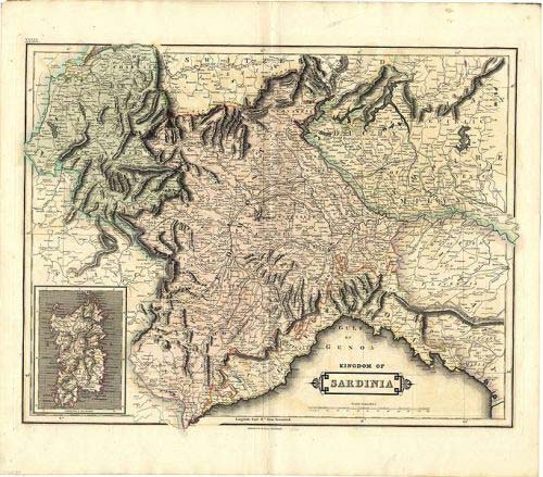 Carta storica Monferrato 1840