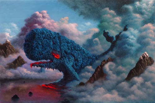 3 fulvio di piazza whale 2014 olio su tela 30x45cm