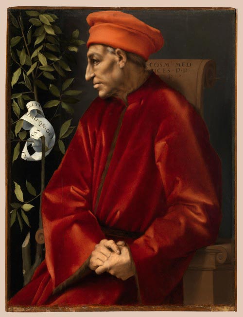 Pontormo (Jacopo Carucci) (Pontorme, Empoli 1494-Firenze 1557), Ritratto di Cosimo il Vecchio, 1518-1519,