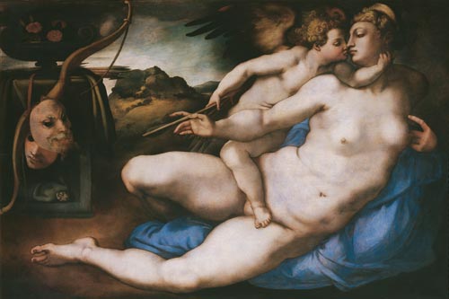 Pontormo (Jacopo Carucci) (Pontorme, Empoli 1494-Firenze 1557), Venere e Amore, 1533 circa,