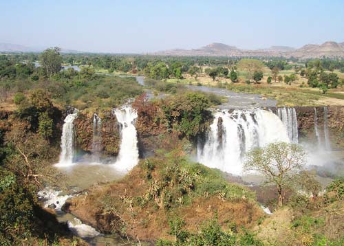 La cascata di Tisisat (“acqua fumante” in lingua amhara)