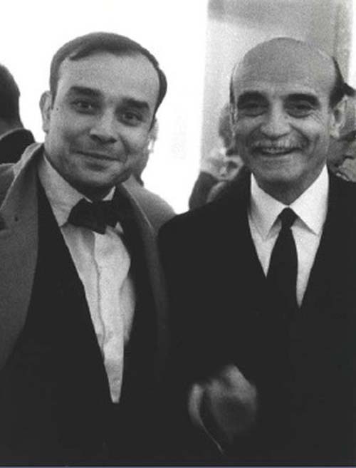 Yves klein-e lucio fontana nel 1961