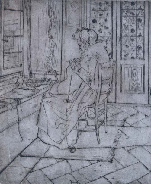 Umberto-boccioni---la-madre-con-luncinetto