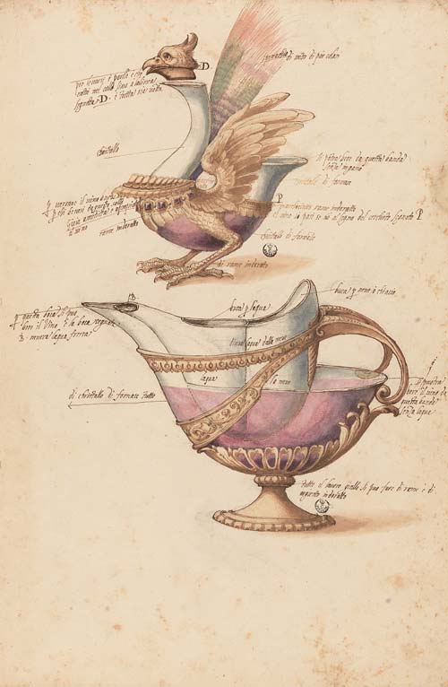 4 jacopo ligozzi-modelli per bicchieri da capriccio