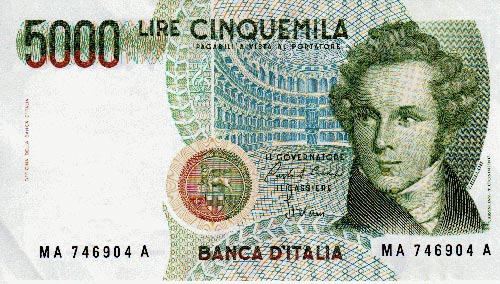 Bellini-banconota-cinquemila lire
