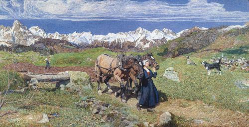 5 giovanni segantini-la raffigurazione della primavera-1897