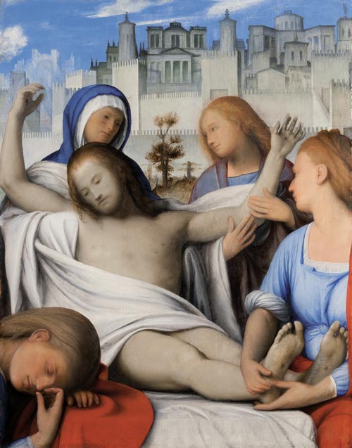 Bartolomeo Suardi, detto il Bramantino, Compianto su Cristo morto, 1512-1515 ca.,