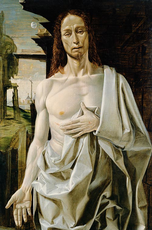 Bartolomeo Suardi, detto il Bramantino, Cristo risorto,1490 ca.,