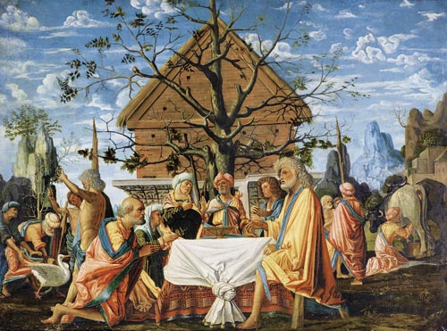 Bartolomeo Suardi, detto il Bramantino, Storia di Filemone e Bauci, 1490-1495 ca.,