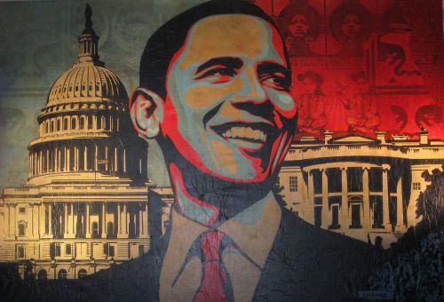 Shepard fairey obama manifest hope 2008