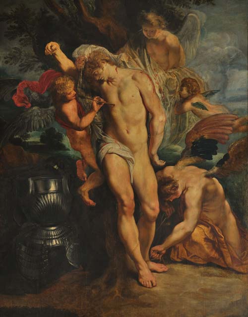 PETER PAUL RUBENS San Sebastiano curato dagli Angeli 1602-1604 circa