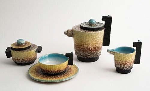 Nicolaj Diulgheroff Servizio da tè, 1930 circa,