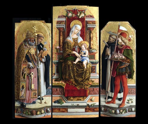 Carlo crivelli trittico di san domenico 1482 tempera su tavola