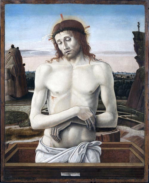 Giovanni bellini-imago pietatis 1460-1470 tempera su tavola
