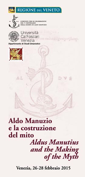 Aldo manuzio e la costruzione di un mito 2015