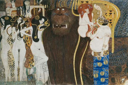 2 gustav klimt-ricostruzione fregio beethoven
