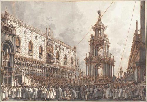 Antonio Canal detto il “Canaletto”: “La festa del Giovedì Grasso”, 1763-1766