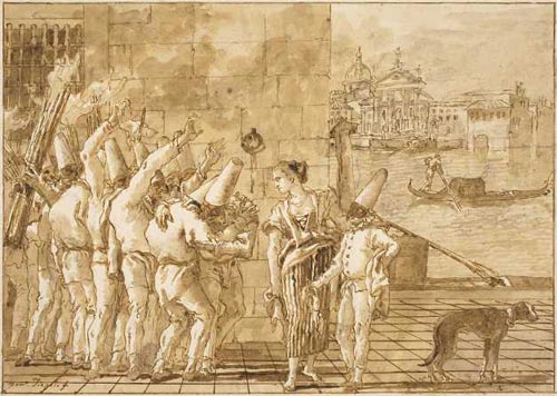 Giovanni Domenico Tiepolo: “L'addio di Punchinello a Venezia”, 1797-1804
