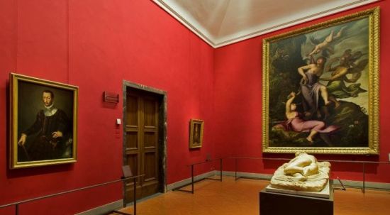 Veduta della sala 38, lato sinistro