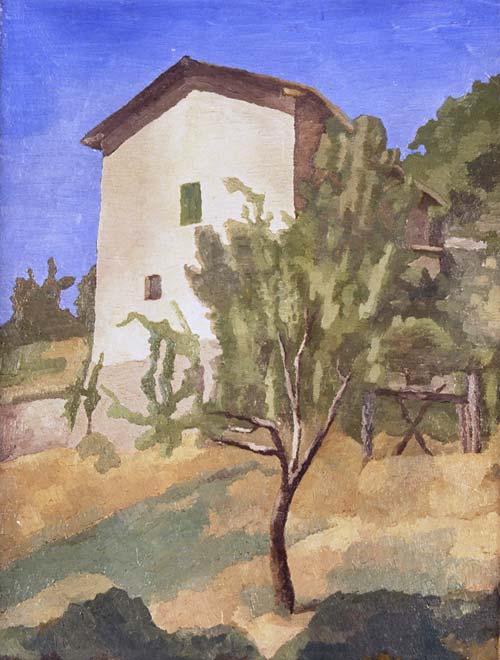 Paesaggio 1927, olio su tela