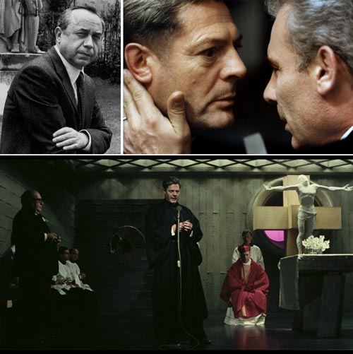 Lo scrittore Leonardo Sciascia / Don Gaetano e il Presidente, due poteri a confronto / Marcello Mastroianni è il gesuita don Gaetano, affatto immune al fascino del potere