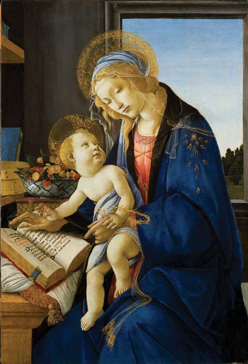 2 sandro botticelli-madonna del libro-1480-81 