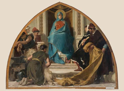 5 nicolo barabino-fede con rappresentanti delle arti-1884-85