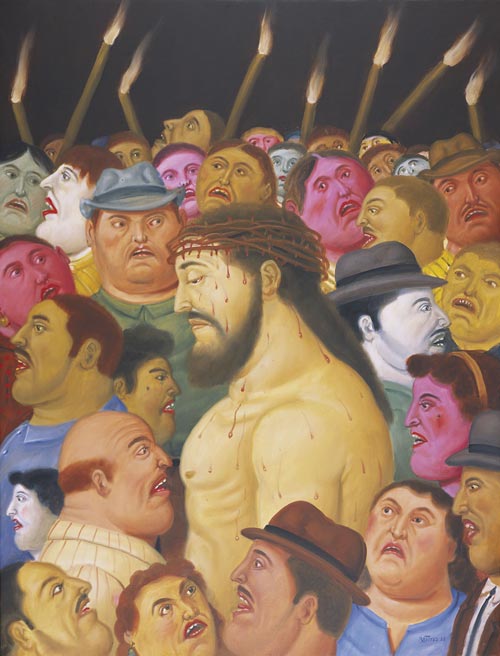 4 fernando botero gesu e la folla 2010