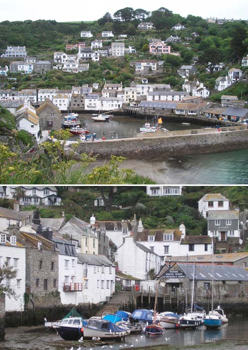 4 vedute del porticciolo di polperro-foto donata brugioni