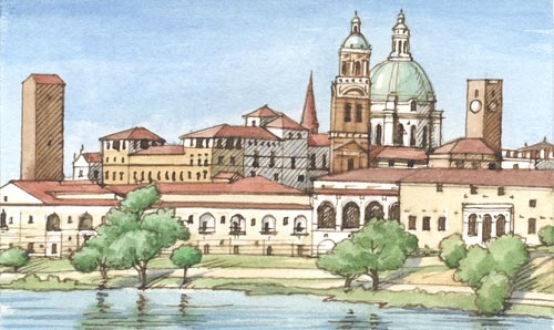 Philippe daverio-la buona strada-mantova-disegno antonio monteverdi