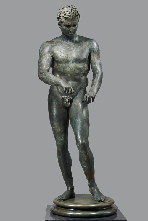 5 atleta con strigile-apoxyomenos di efeso 1-50 dc