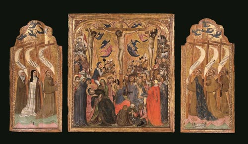 4 zanino di pietro-crocifissione-quattro storie di san francesco