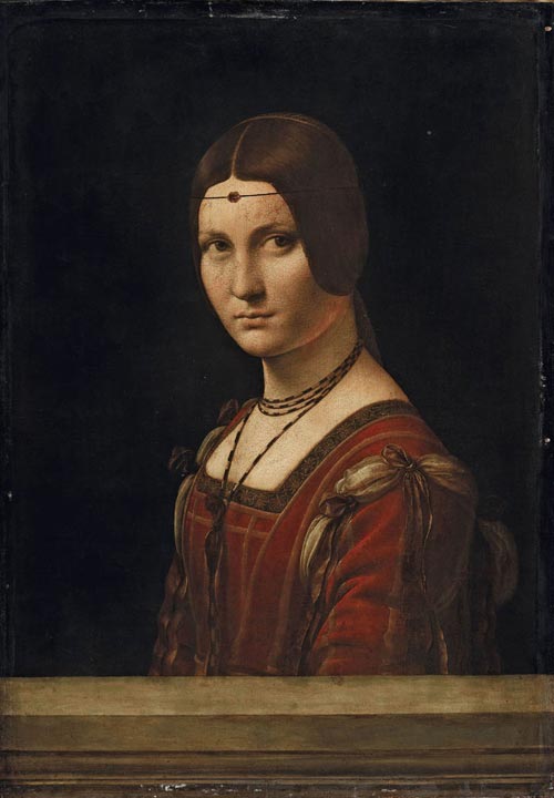 16 id 156. leonardo da vinci ritratto di dama la belle ferronniere louvre